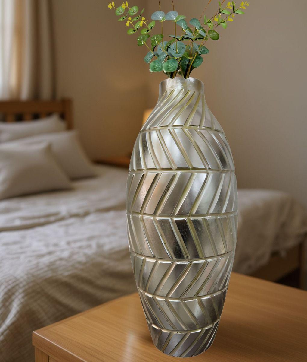 Florero Jarrón Decorativo Diseño Geométrico Intrincado Jhn-6