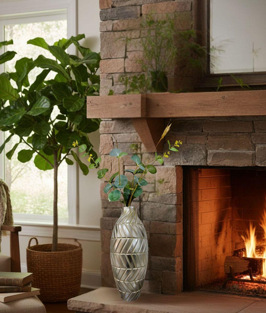 Florero Jarrón Decorativo Diseño Geométrico Intrincado Jhn-8