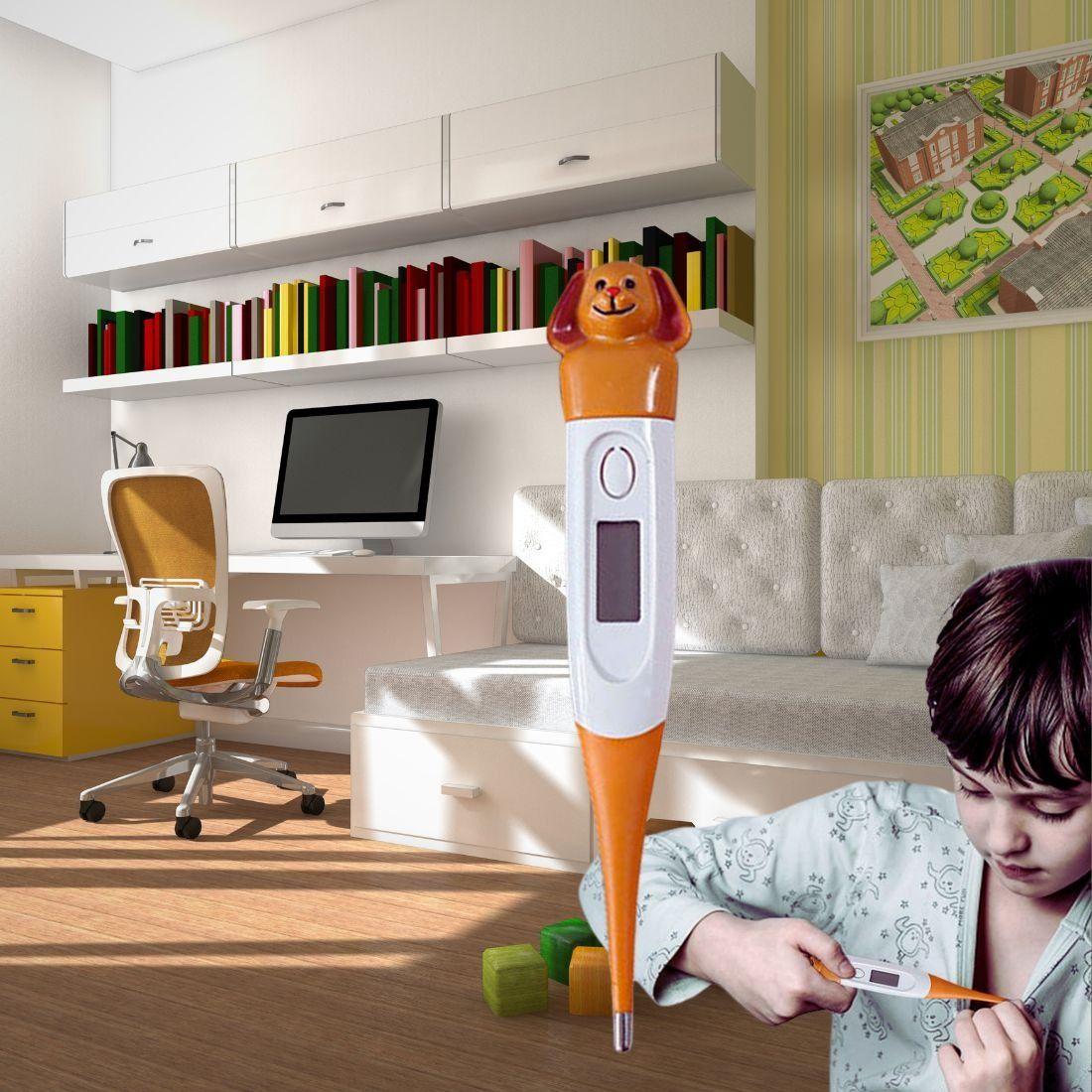 Set 4 Termometros Digital LCD Dibujos Bebes Hogar Lau-8