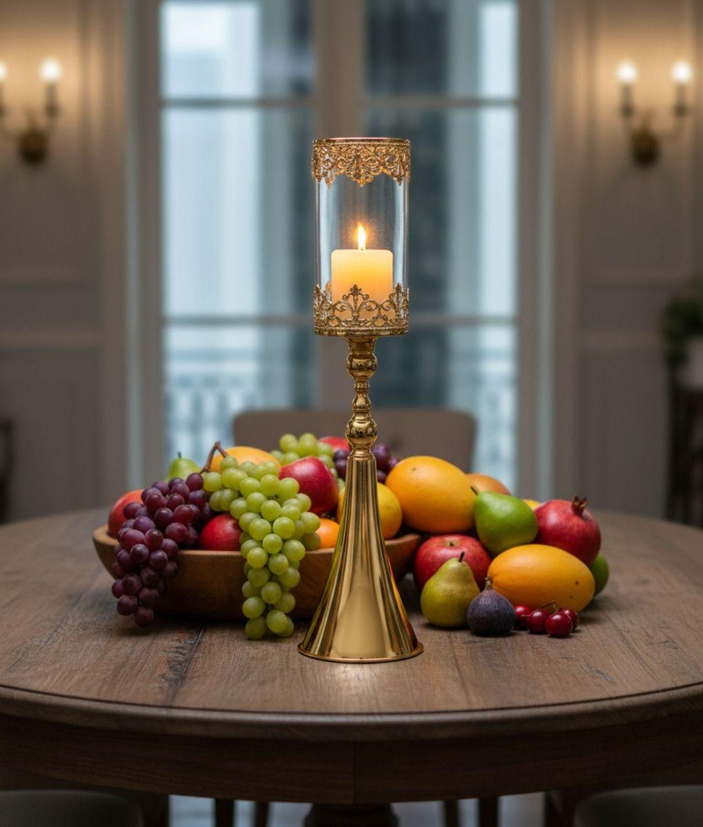 Portavelas Elegante Decorativo Copa Adorno Mesa Hogar Jhn-9