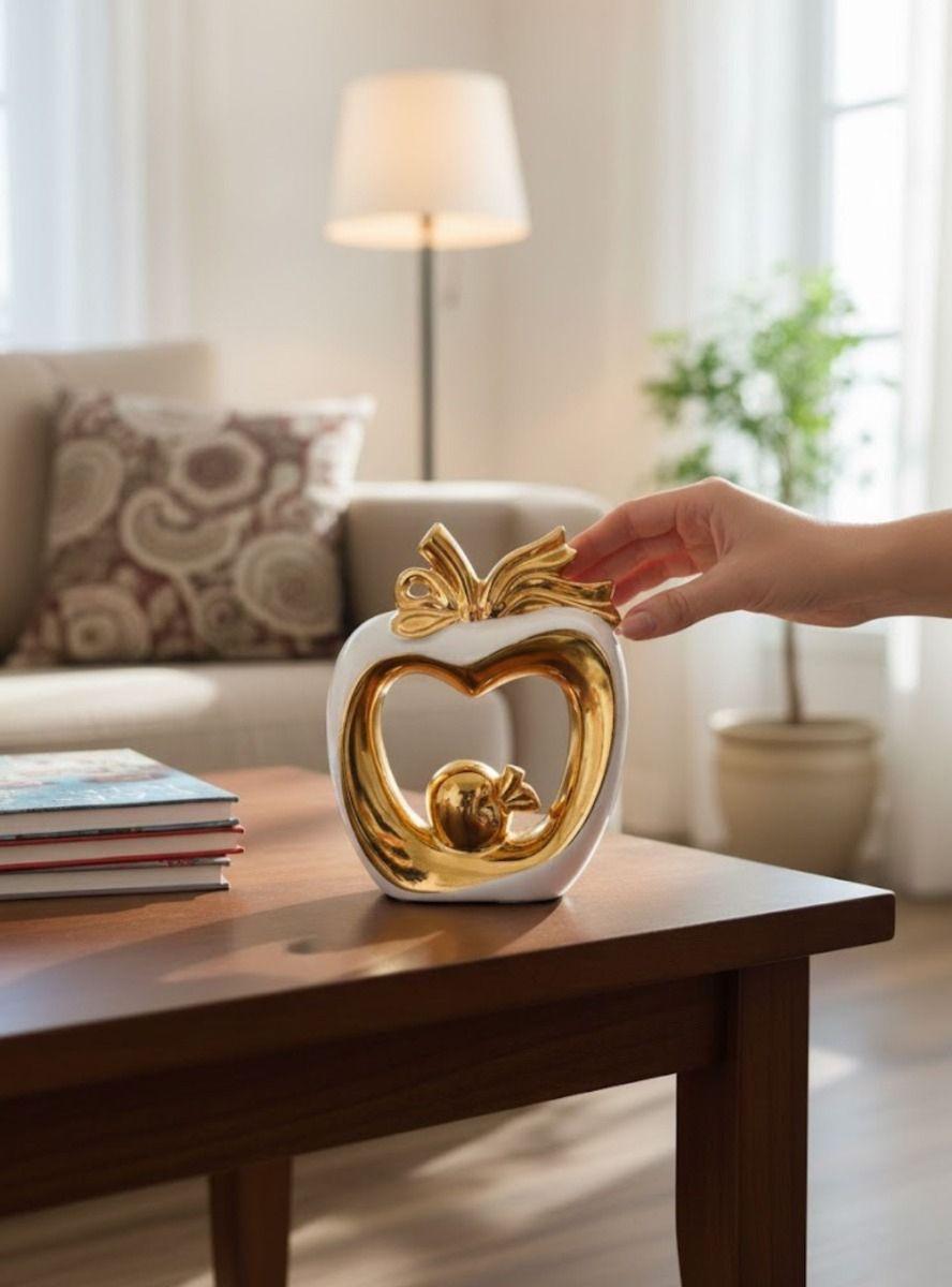 Figura Decorativa Manzana Minimalista Adorno Estatua Jhn-3