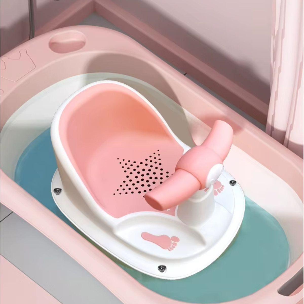 SILLA DE TINA BAÑERA ASIENTO RESPALDO ERGONOMICO BEBES LAU-1