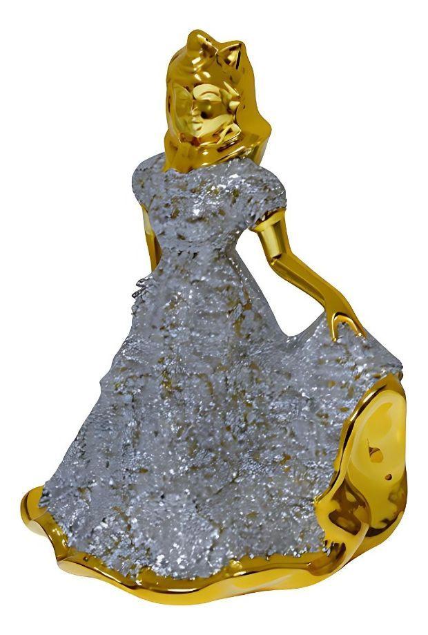 Figura Decorativa Dama Vestio Adorno Estatua Hogar Jhn-2