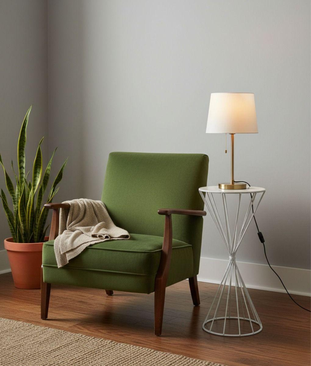 Mesa Auxiliar Centro Cruzada Forma Reloj Arena Funcional Jhn-5