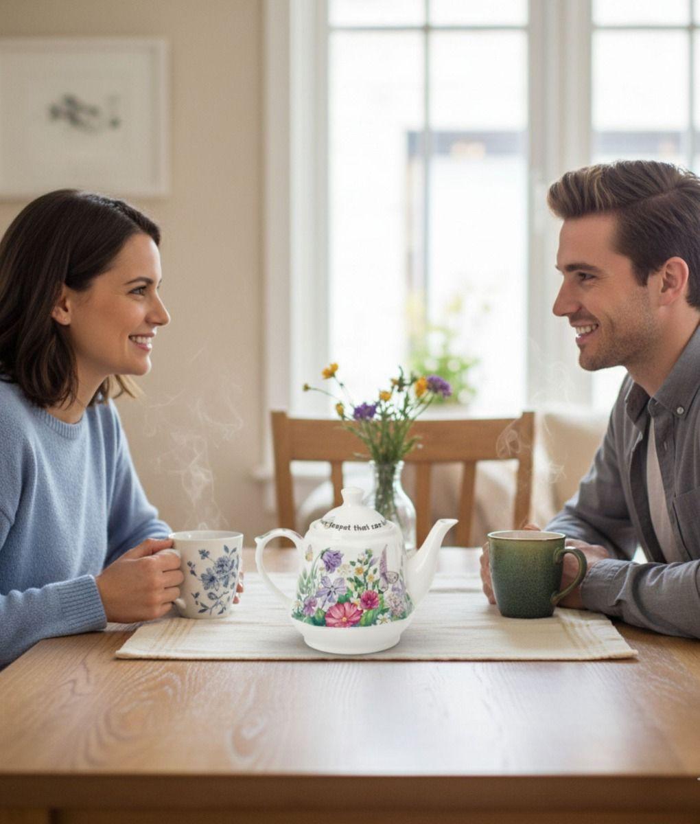 Tetera Diseño Botánico Belleza Natural Decoración Hogar Jhn-3