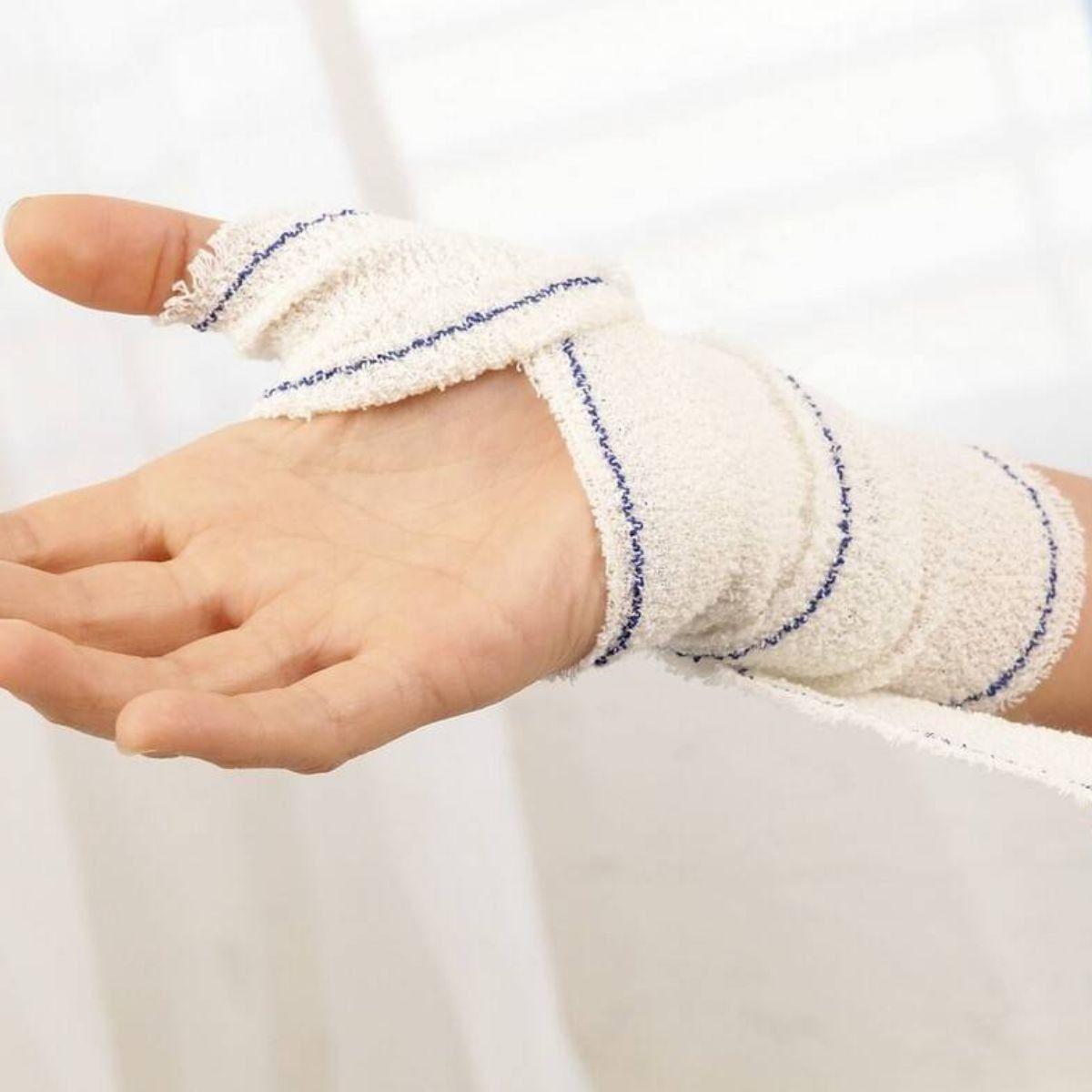 SET 2 VENDAS CREPE ELASTICA 7,5 CM REUTILIZABLE LAU-9