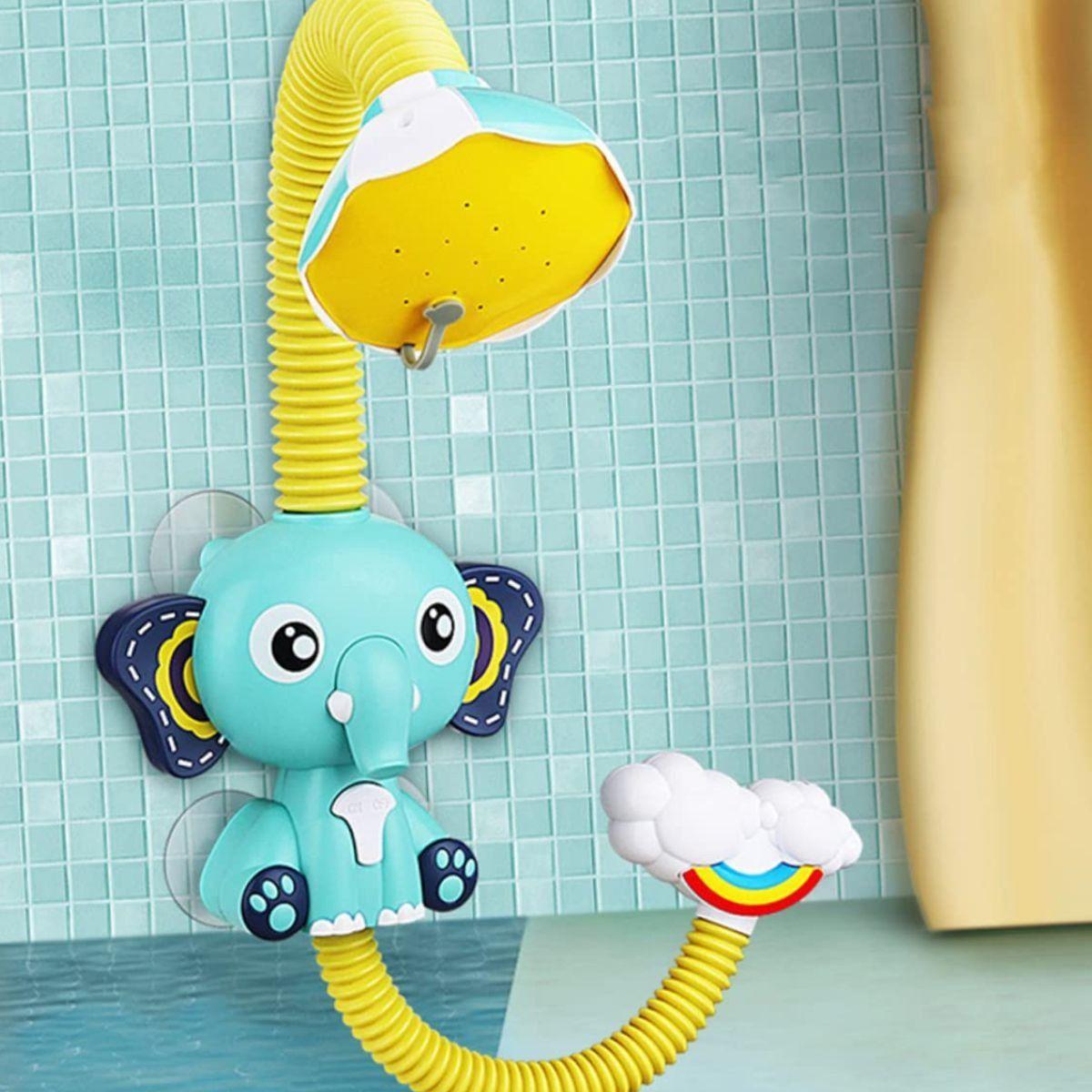 JUGUETE PARA BAÑO FORMA ELEFANTE HORA DE BAÑO DUCHA BEBE LAU-7