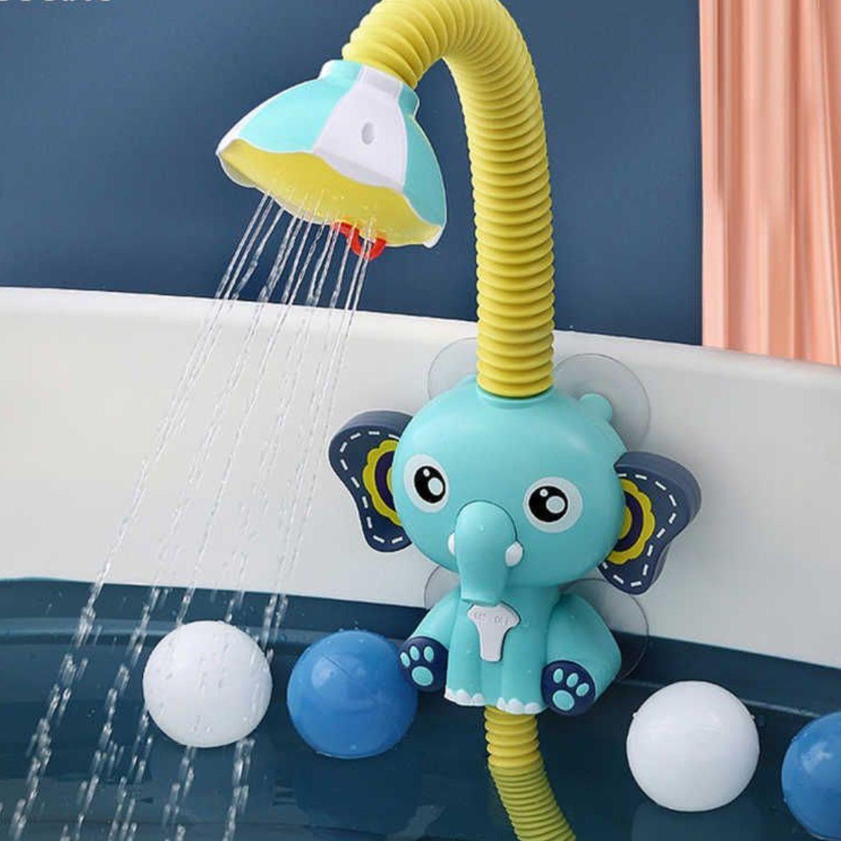 JUGUETE PARA BAÑO FORMA ELEFANTE HORA DE BAÑO DUCHA BEBE LAU-9