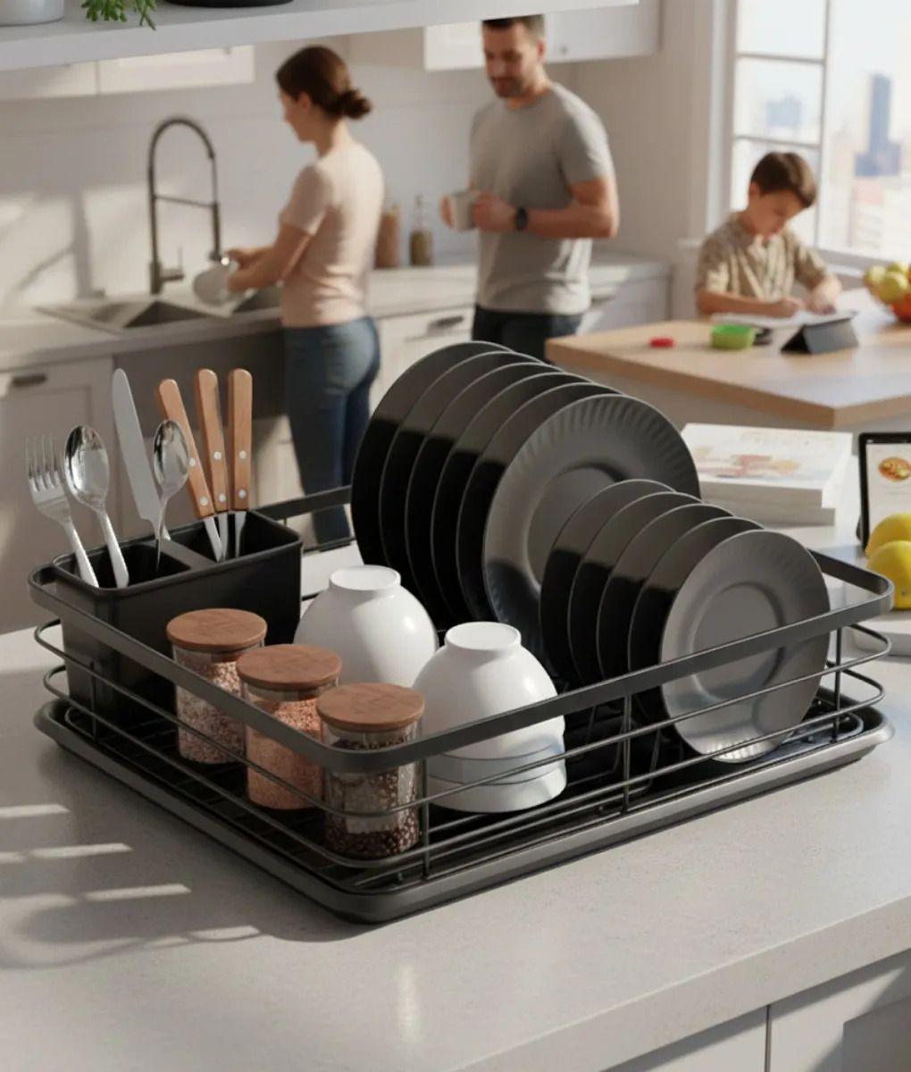 Secaplatos Escurridor Loza Compacto Diseño Minimalista Jhn-5