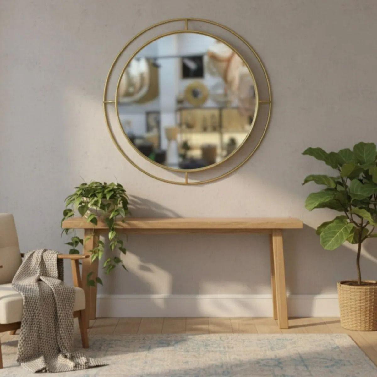 Espejo Decorativo Pared Diseño Vanguardista Lujo AJ-5