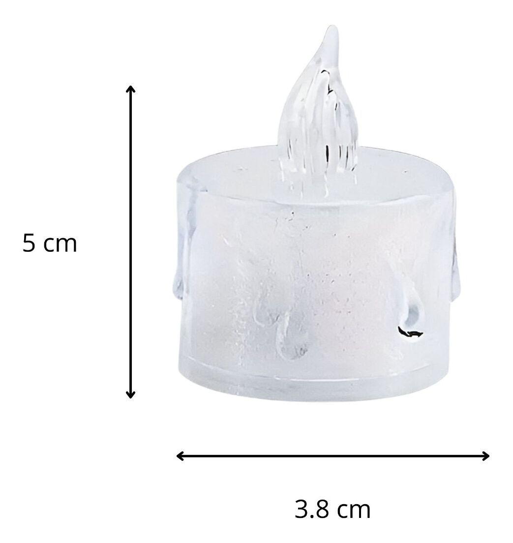 Set 16 Velas LED Decorativas Sin Llama Cristal Acrílico Jhn-9