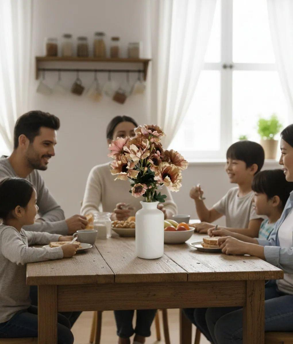 Set 2 Ramo Decorativo Flores Artificiales Belleza Adorno Jhn-4