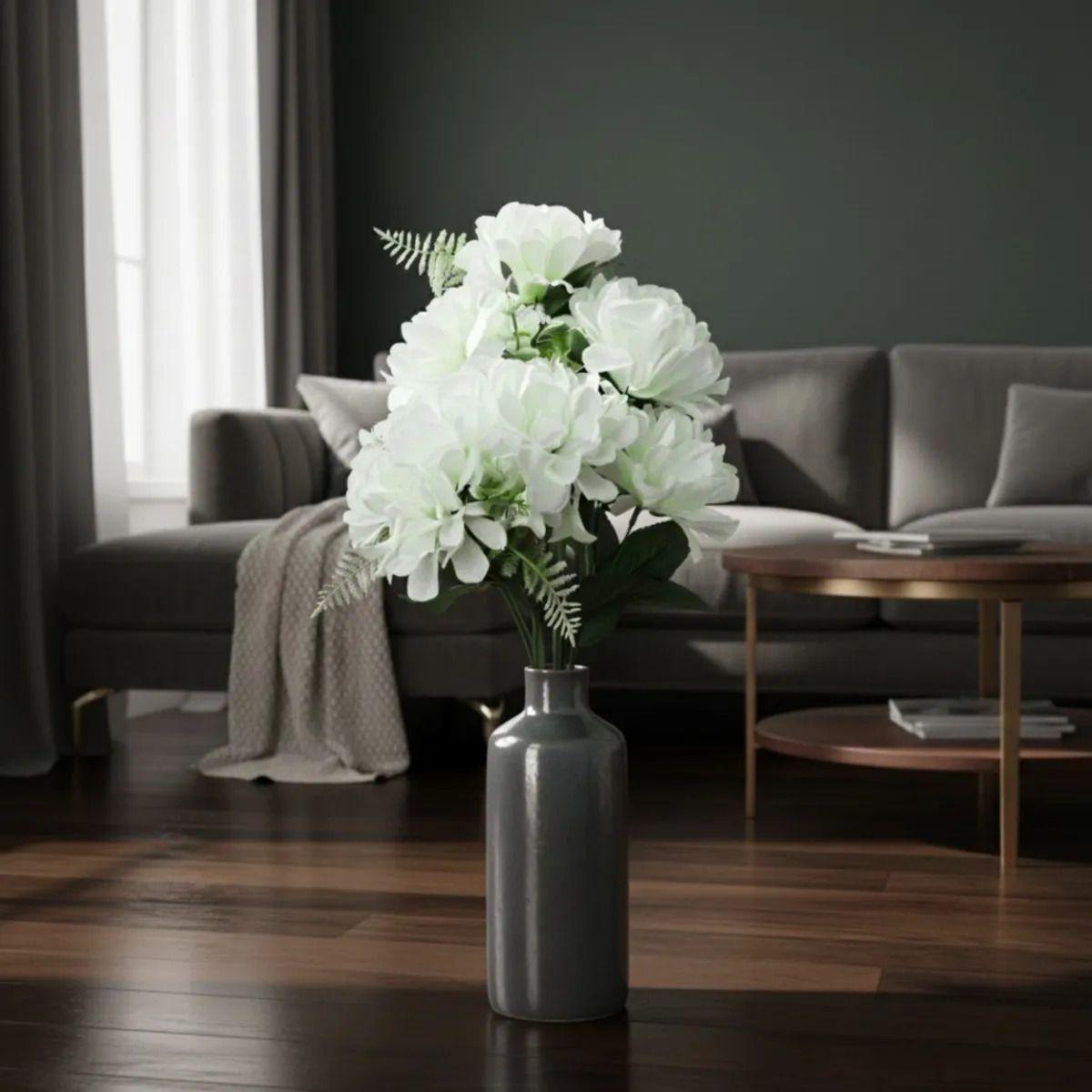 Set 3 Ramo Floral Ornamental Artificial Diseño Peonía Jhn-7