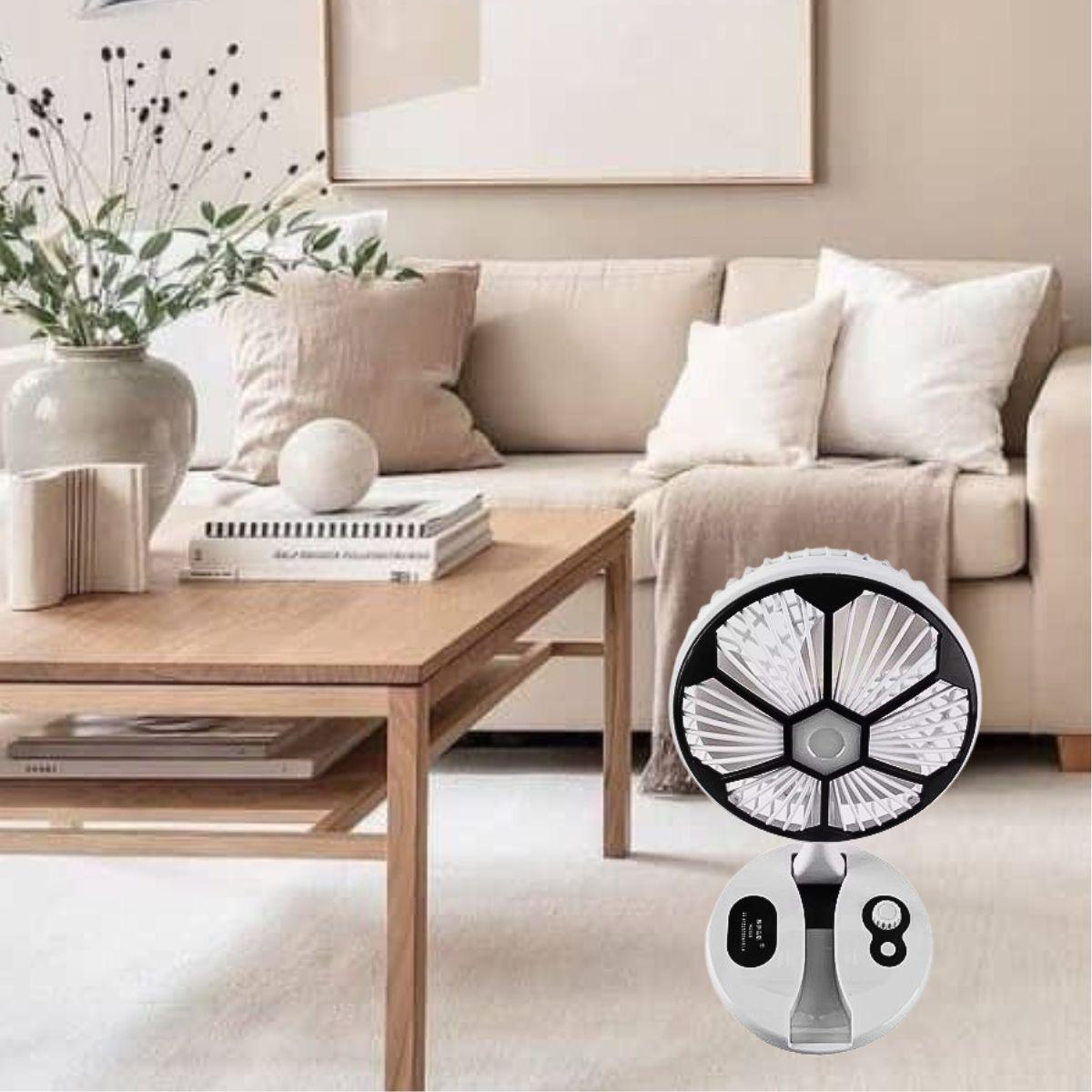 Ventilador Plegable Portátil Recargable USB Viaje Hogar Lau-2