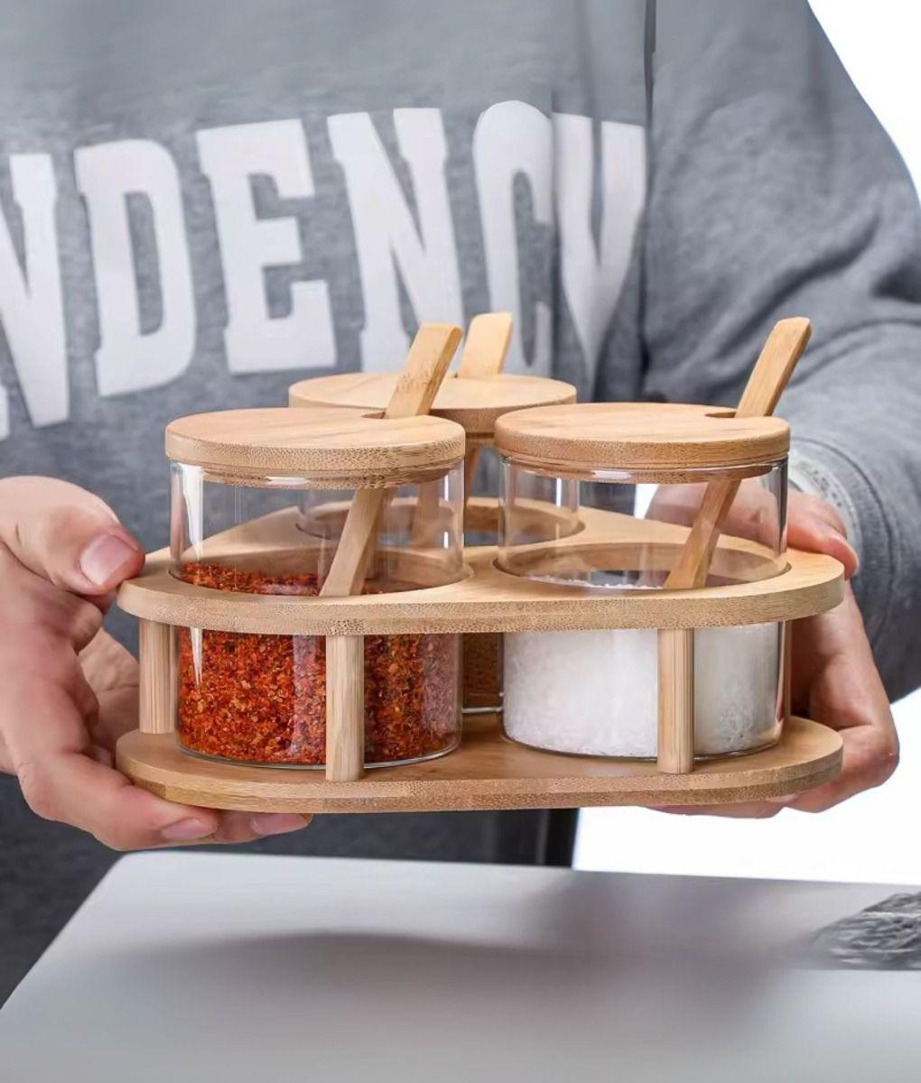 Juego Frasco Contenedor Organizador Soporte Cocina Jhn-2