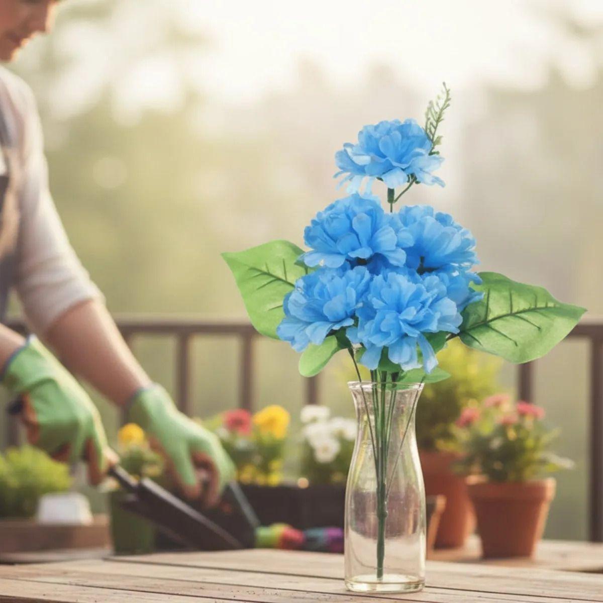 Set 4 Ramo Flores Artificiales Diseño Realista Adorno Jhn-2