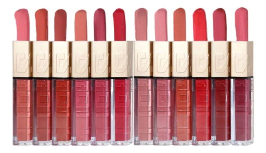 Paq 24 Labiales Líquidos Matte Larga Duración 12 Tonos ALJ-2