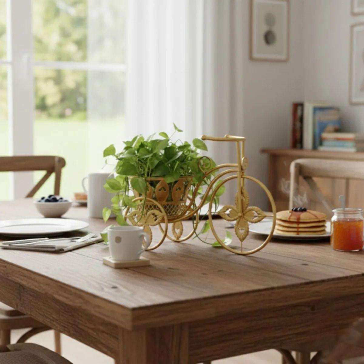 Porta Maceta Decorativo Diseño Bicicleta Vintage Adorno Jhn-6