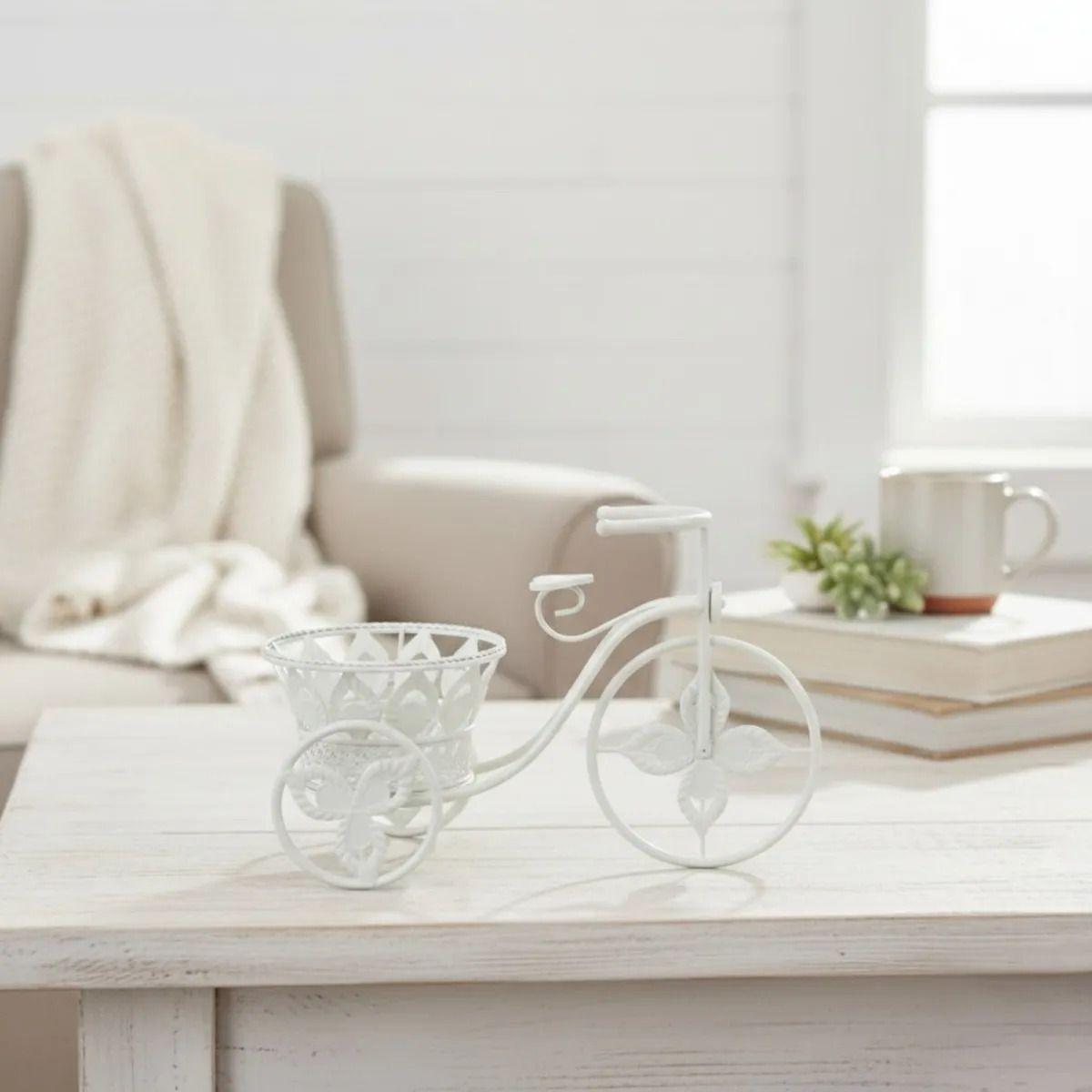 Porta Maceta Decorativo Diseño Bicicleta Vintage Adorno Jhn-7