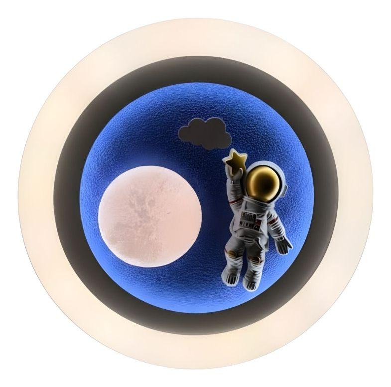 Lámpara Techo LED Diseño Astronauta Luna Plafón Jhn-0