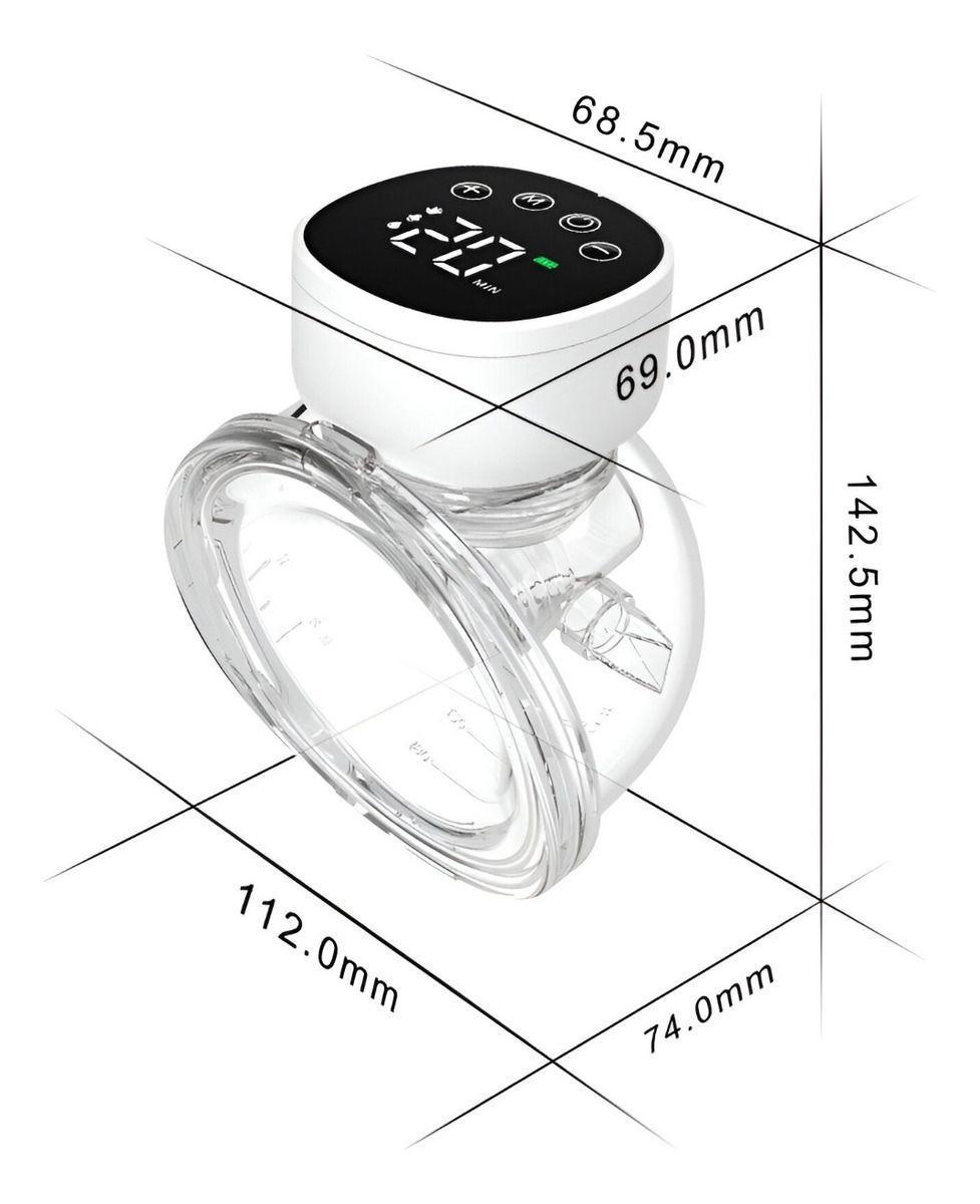 Sacaleche Extractor Leche Materna Doble Portátil LED Jhn-9