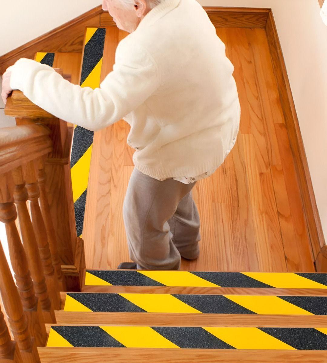 Set 3 Cinta Seguridad Antideslizante Rayas Alta Tracción Jhn-7