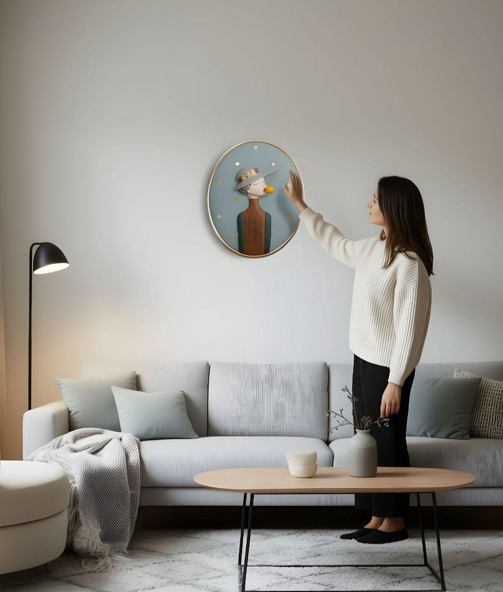 Adorno Pared Cuadro Colgante Decorativo Burbujas Jhn-1