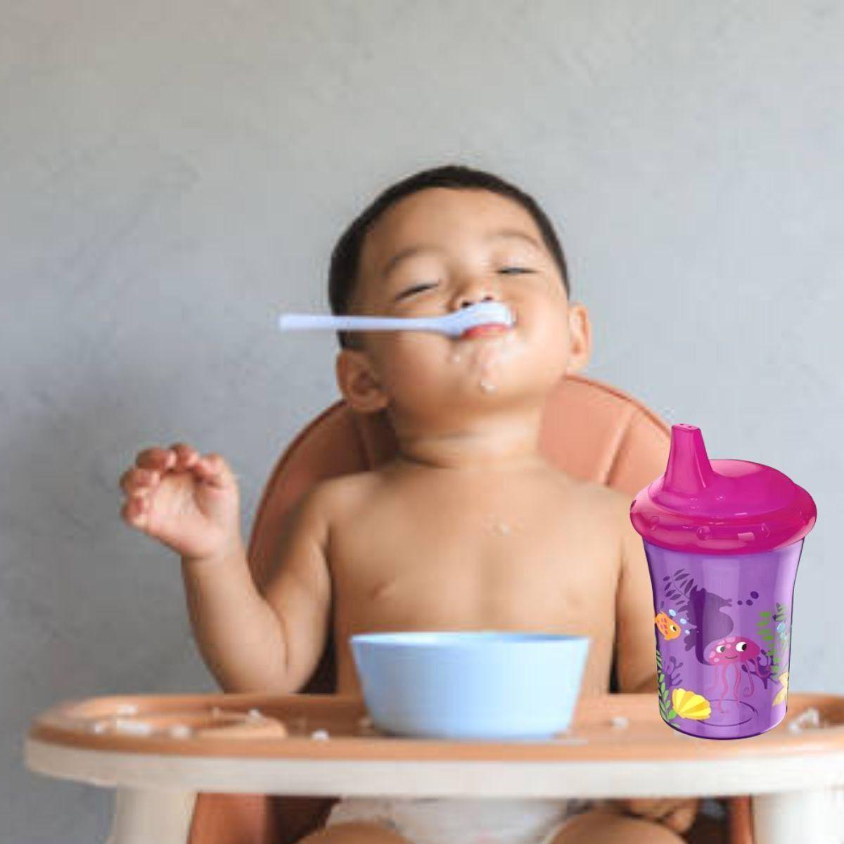 SET 4 VASOS DE ENTRENAMIENTO ANTIDERRAME NIÑOS LAU-1