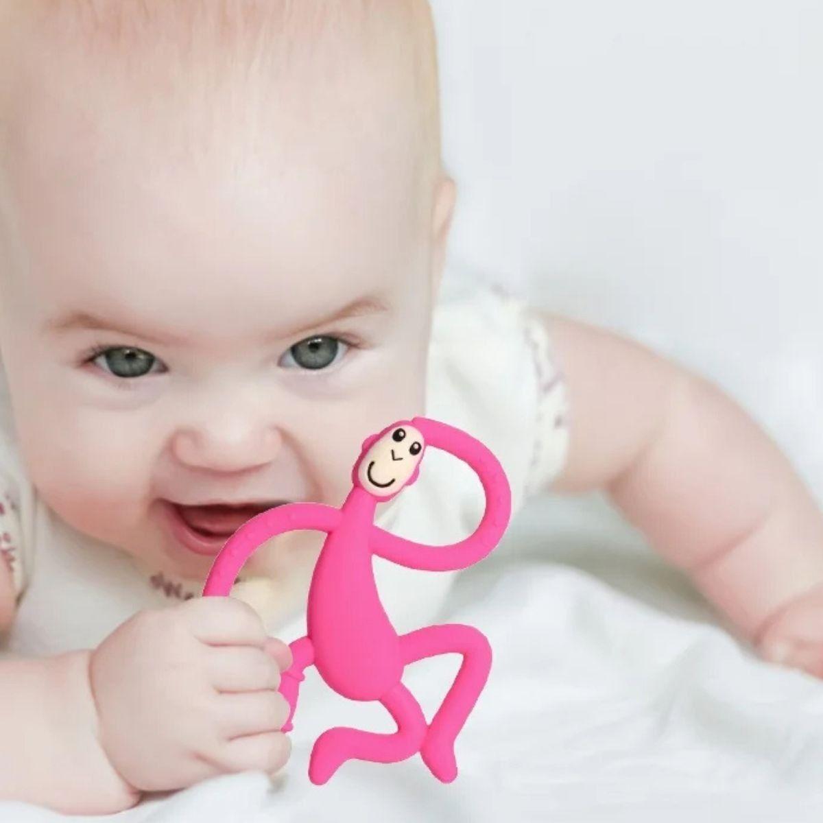 SET 3 MORDEDORES DANCE MONKEY RASCA ENCIA DIVERTIDO BEBE LAU-9