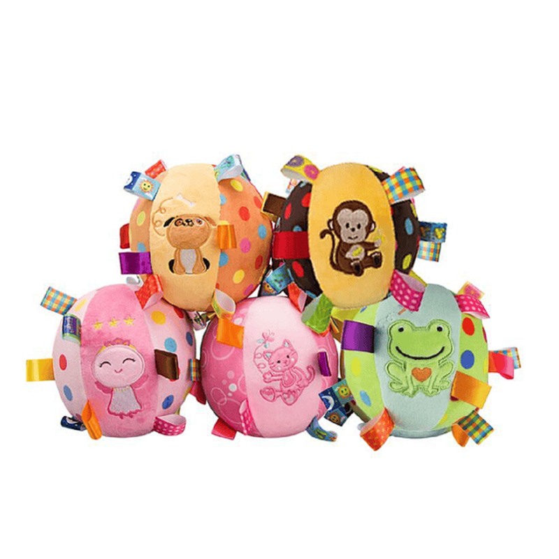 Sonajero Pelota Juguete Felpa Suave Sonido Bebes Lau-5