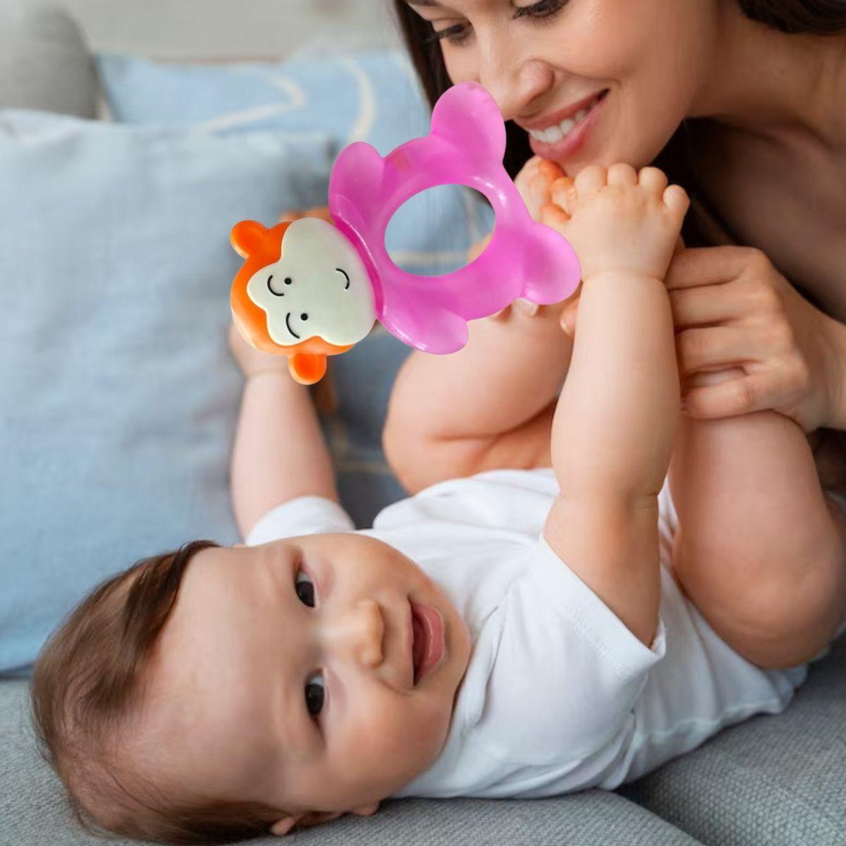 SET 6 MORDEDORES RASCA ENCIAS FORMA DE ANIMALES BEBE LAU-2