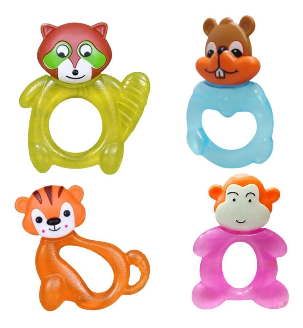 SET 6 MORDEDORES RASCA ENCIAS FORMA DE ANIMALES BEBE LAU-4