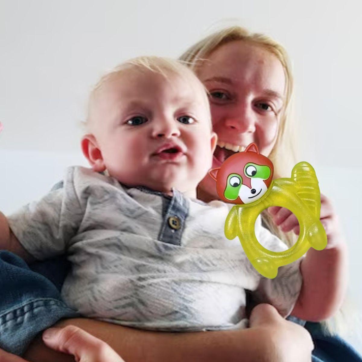 SET 6 MORDEDORES RASCA ENCIAS FORMA DE ANIMALES BEBE LAU-9