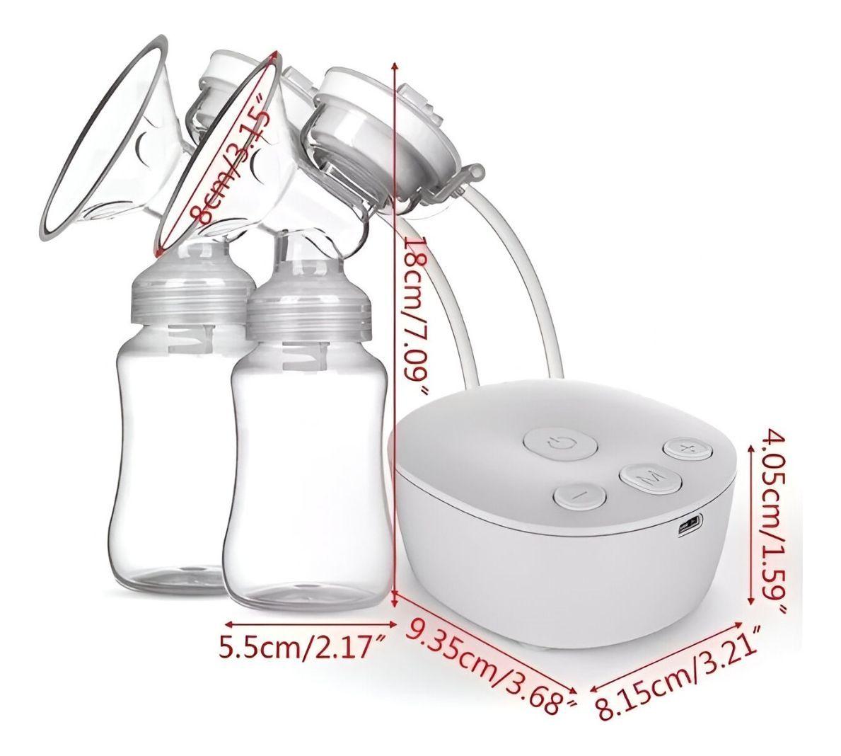 Sacaleche Extractor Leche Recargable Doble Portátil Jhn-9