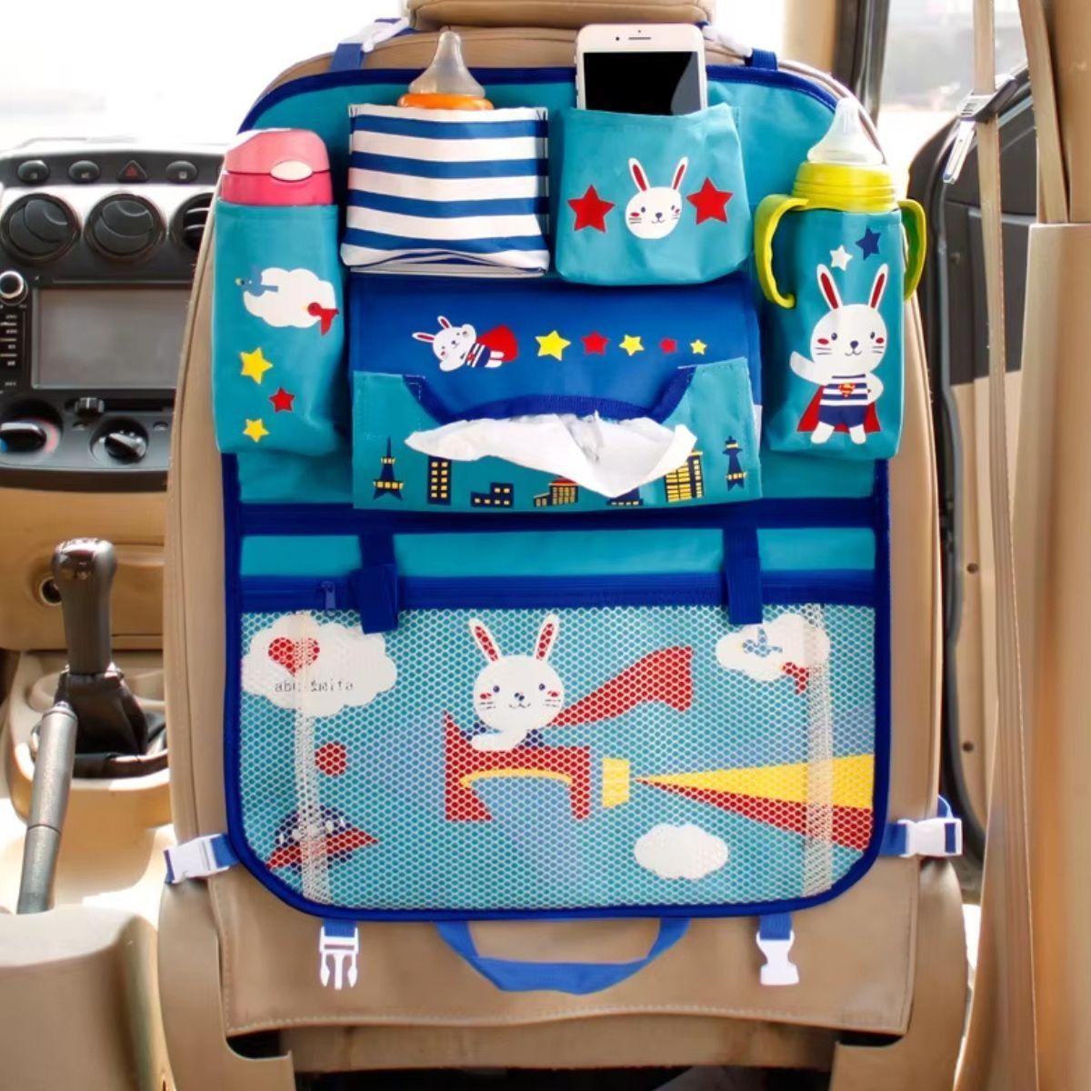 ORGANIZADOR DE ASIENTO TRASERO PARA COCHE IMPERMEABLE LAU-9