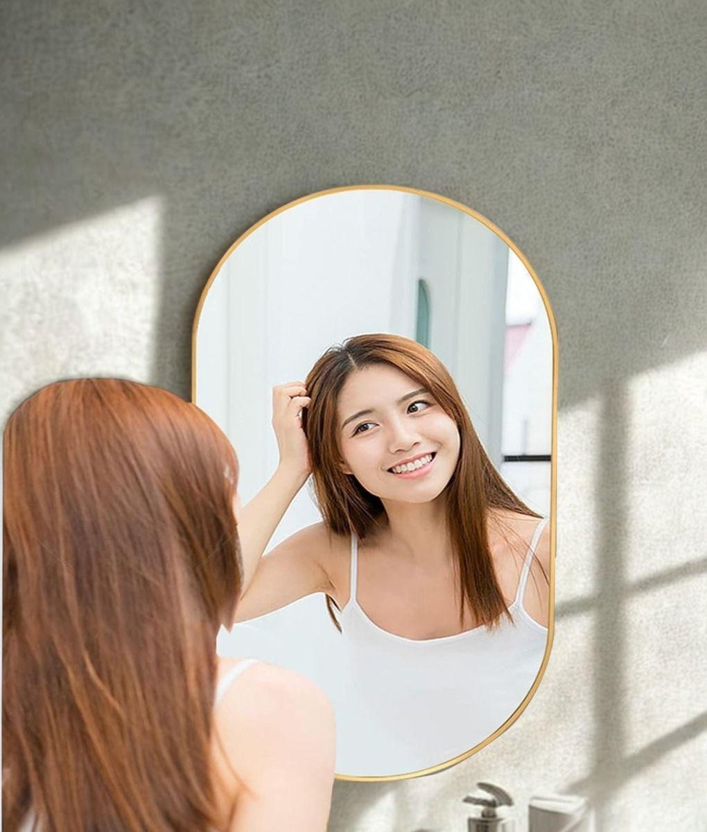 Espejo Decorativo Ovalado Pared Estilo Nórdico Adorno Jhn-3