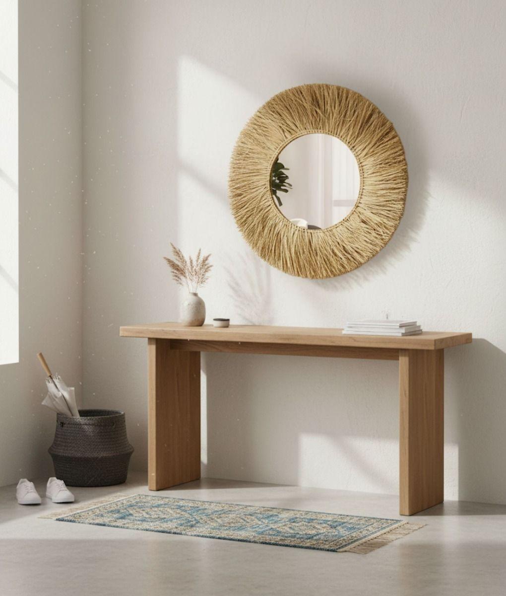 Espejo Pared Decorativo Naturalista Moderno Adorno Hogar Jhn-7