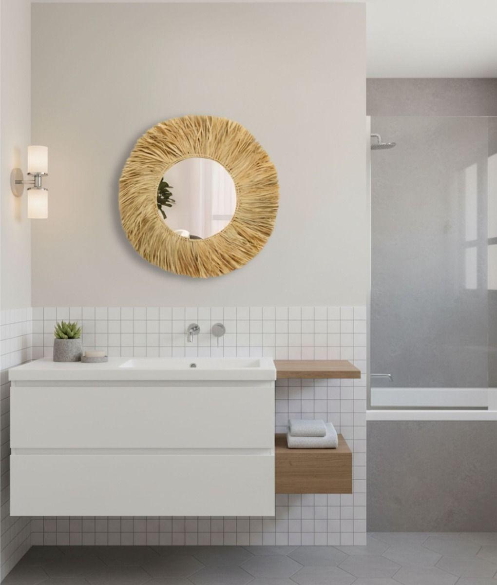 Espejo Pared Decorativo Naturalista Moderno Adorno Hogar Jhn-8