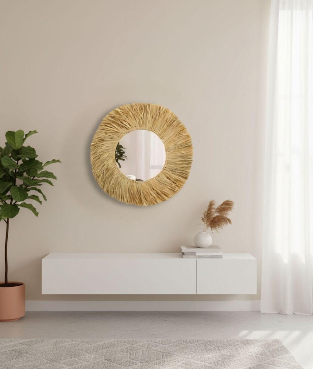 Espejo Pared Decorativo Naturalista Moderno Adorno Hogar Jhn-9