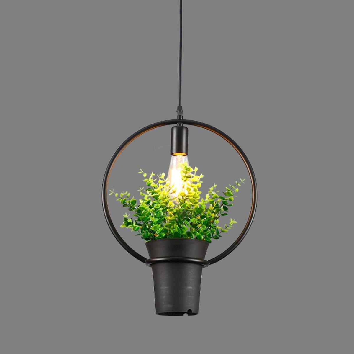 Lámpara Colgante Moderna Plantas Creativo Jardin Hogar Lau-2