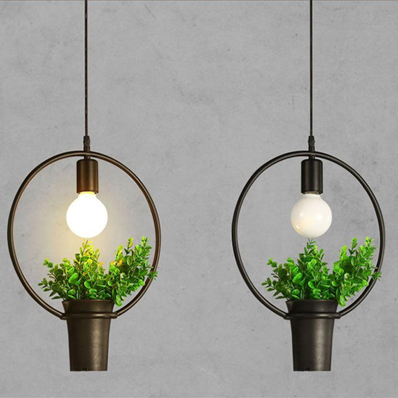 Lámpara Colgante Moderna Plantas Creativo Jardin Hogar Lau-3