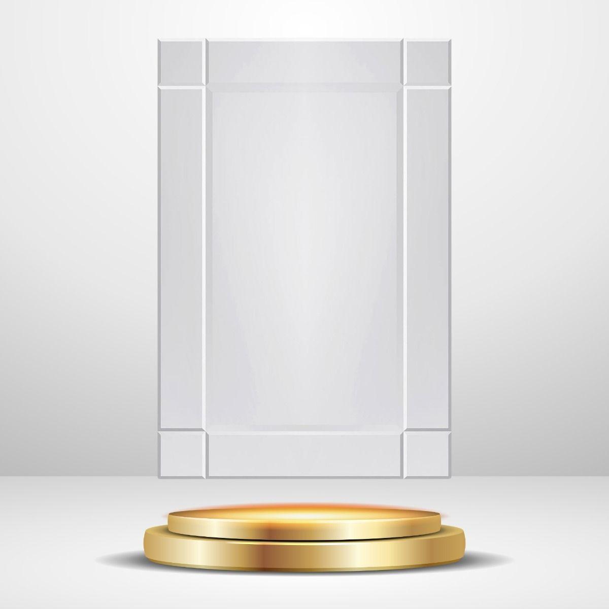 Marco Espejo Cortado Pared Decorativo Baño Hogar Lau-5