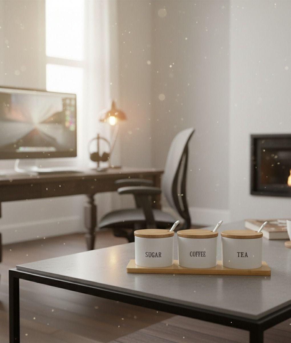 Set 3 Frascos Recipientes Organización Hogar Contenedor Jhn-8