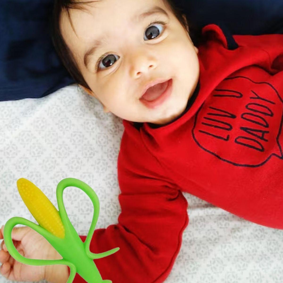 SET 5 MORDEDORES DISEÑO CHOCLO RASCA ENCIAS BEBE LAU-5