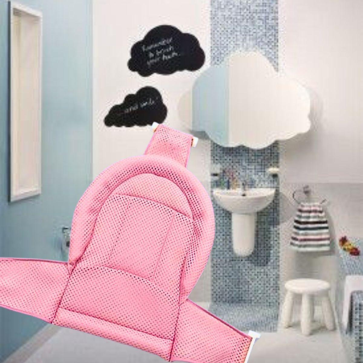 Set 3 Mallas Tina Asiento Soporte Bañera Bebes Unisex Lau-3