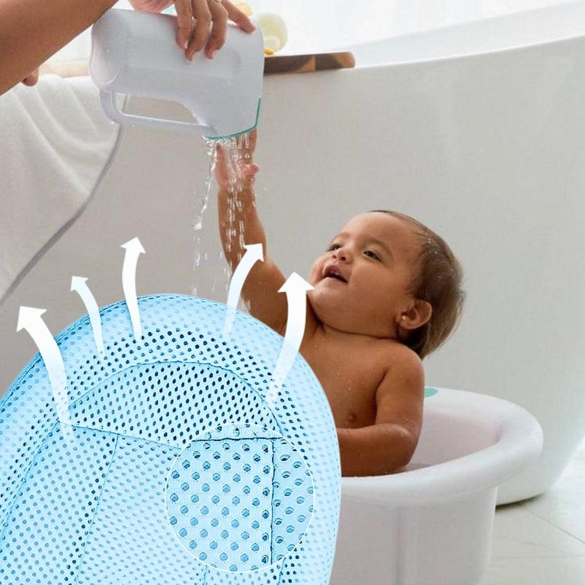 Set 3 Mallas Tina Asiento Soporte Bañera Bebes Unisex Lau-4