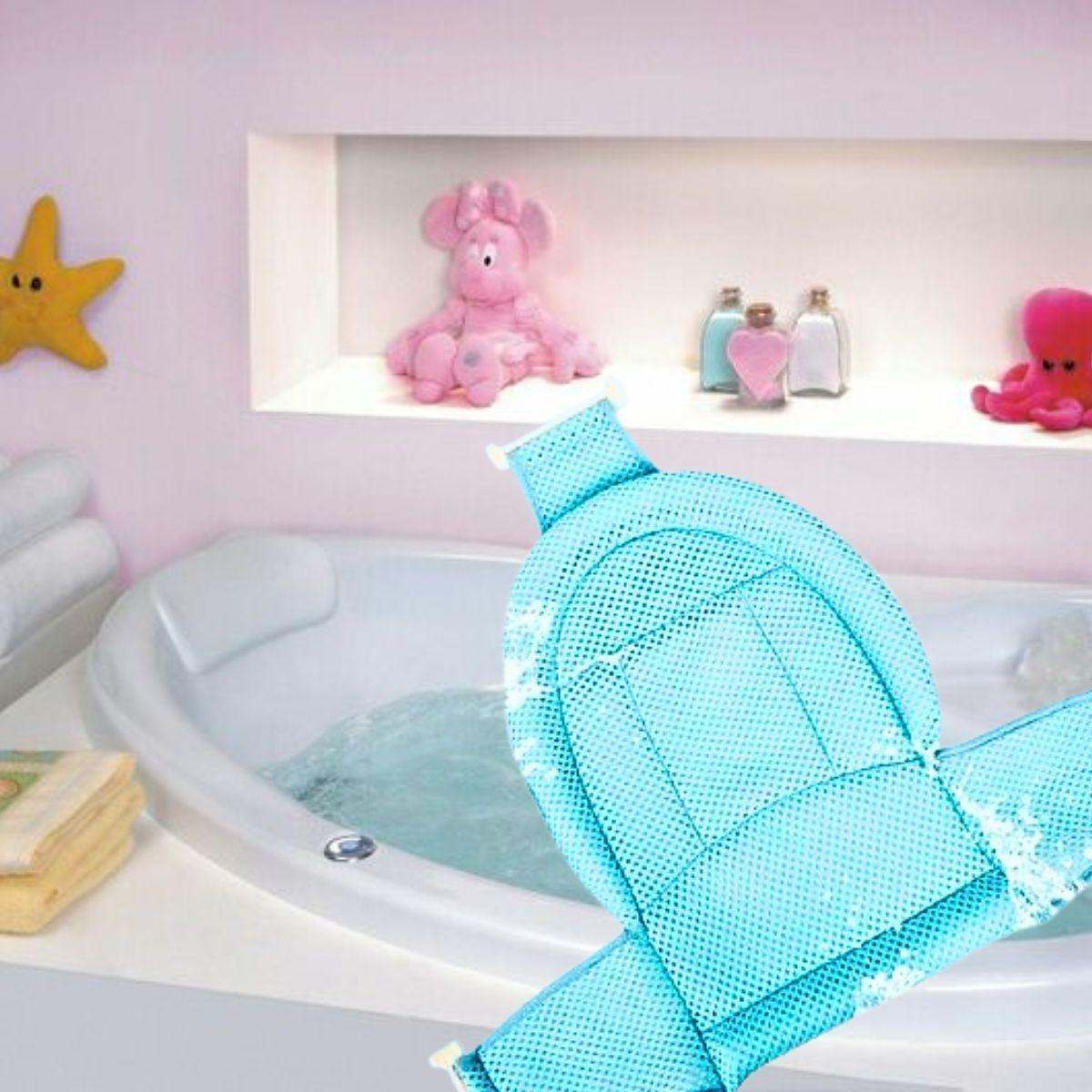 Set 3 Mallas Tina Asiento Soporte Bañera Bebes Unisex Lau-6