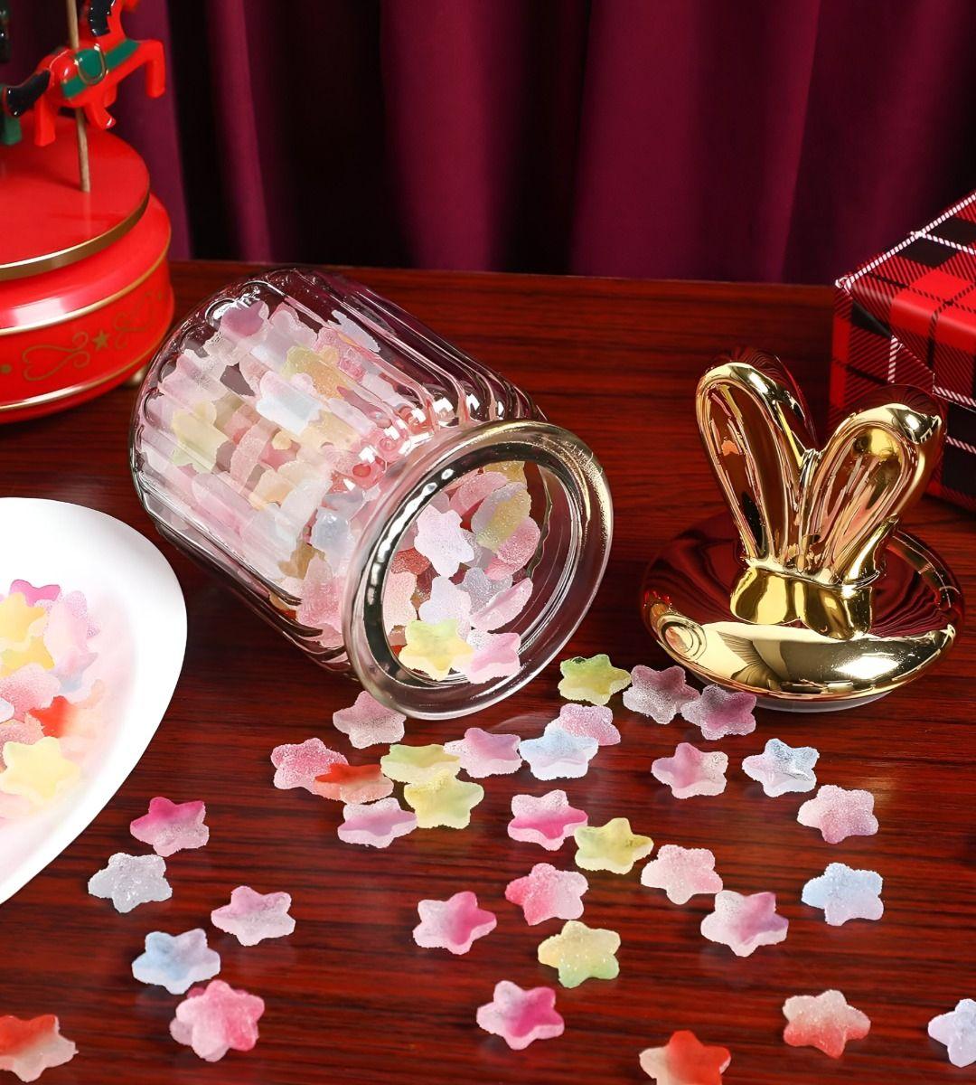 Set 2 Tarro Almacenamiento Tapa Decorativa Orejas Conejo Jhn-6
