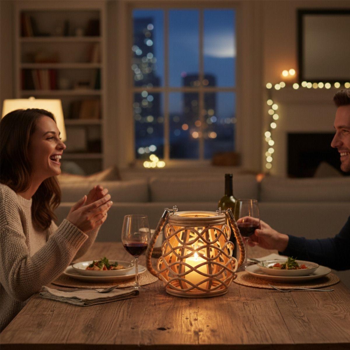 Portavelas Decorativo Estilo Natural Diseño Moderno Jhn-3