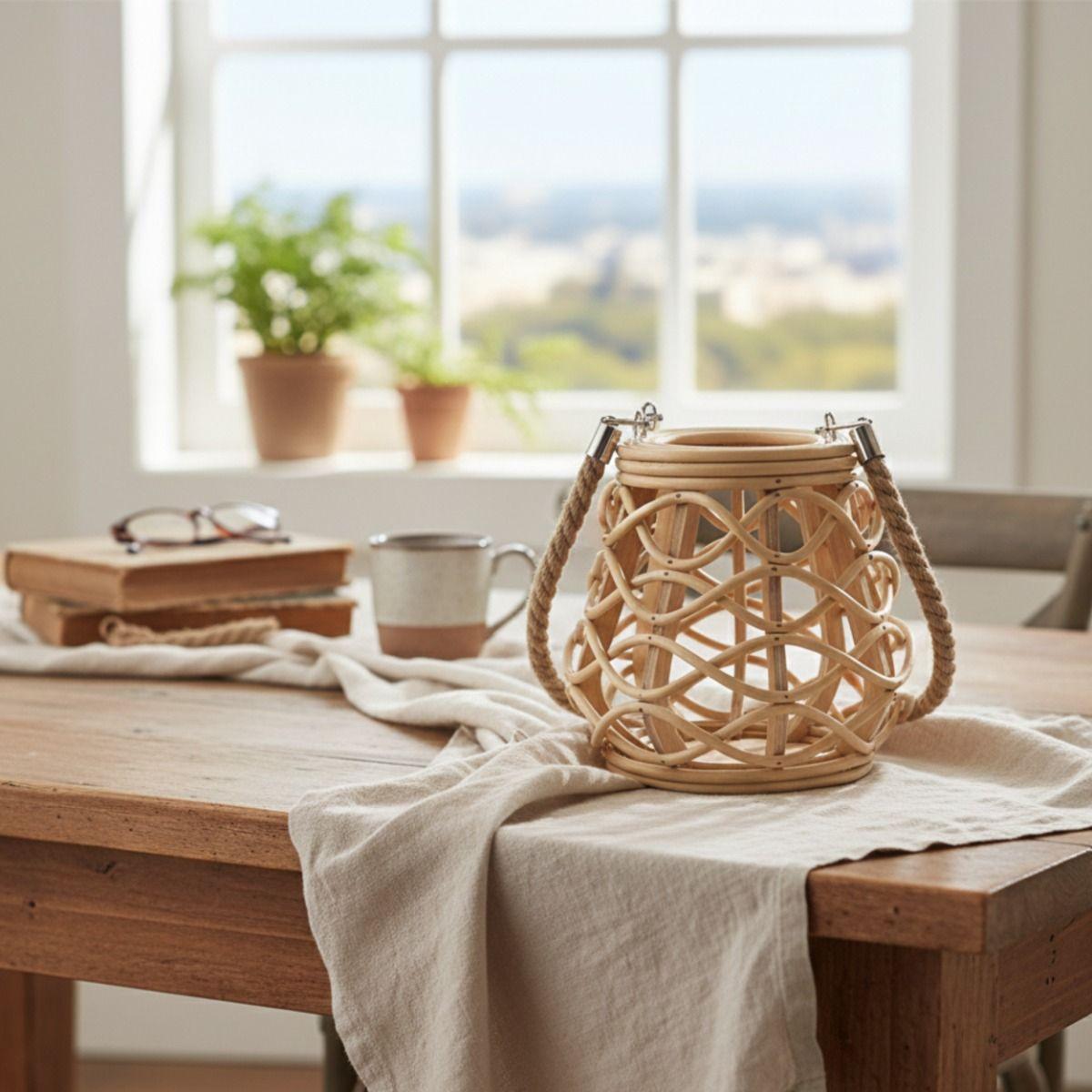 Portavelas Decorativo Estilo Natural Diseño Moderno Jhn-9